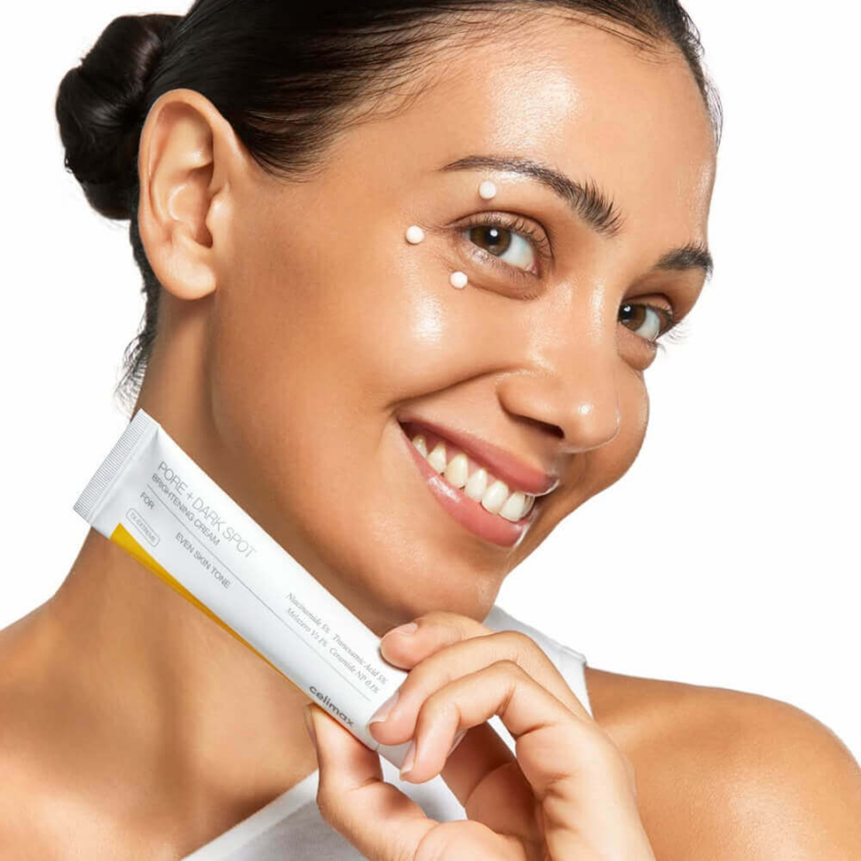 CELIMAX Pore+Dark Spot Brightening Cream крем для вирівнювання тону та рельєфу шкіри 35 мл (Ціна: 690 грн.)