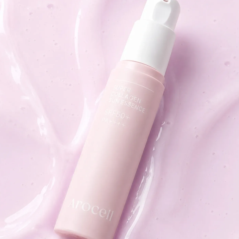 Солнцезащитная эссенция для лица с коллагеном SPF50+ PA++++ AROCELL Super Collagen Sun Essence 30 мл (Цена: 975 грн.)