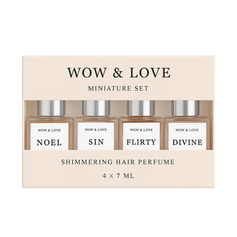 Сет миниатюр парфюм-блеска для волос WOW & LOVE Shimmering Hair Parfume Miniature Set уп (Цена: 970 грн.)