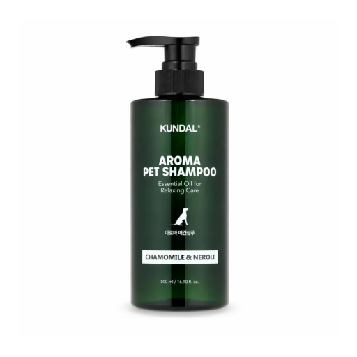 Шампунь для животных с эфирными маслами для успокаивающего ухода KUNDAL Essential Oil For Relaxing Care Pet Shampoo Chamomile & Neroli 500 мл