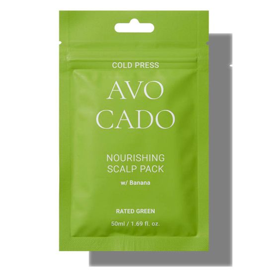 RATED GREEN Cold Press Avocado Nourishing Scalp Pack живільна маска для волосся із авокадо в саше 50 мл