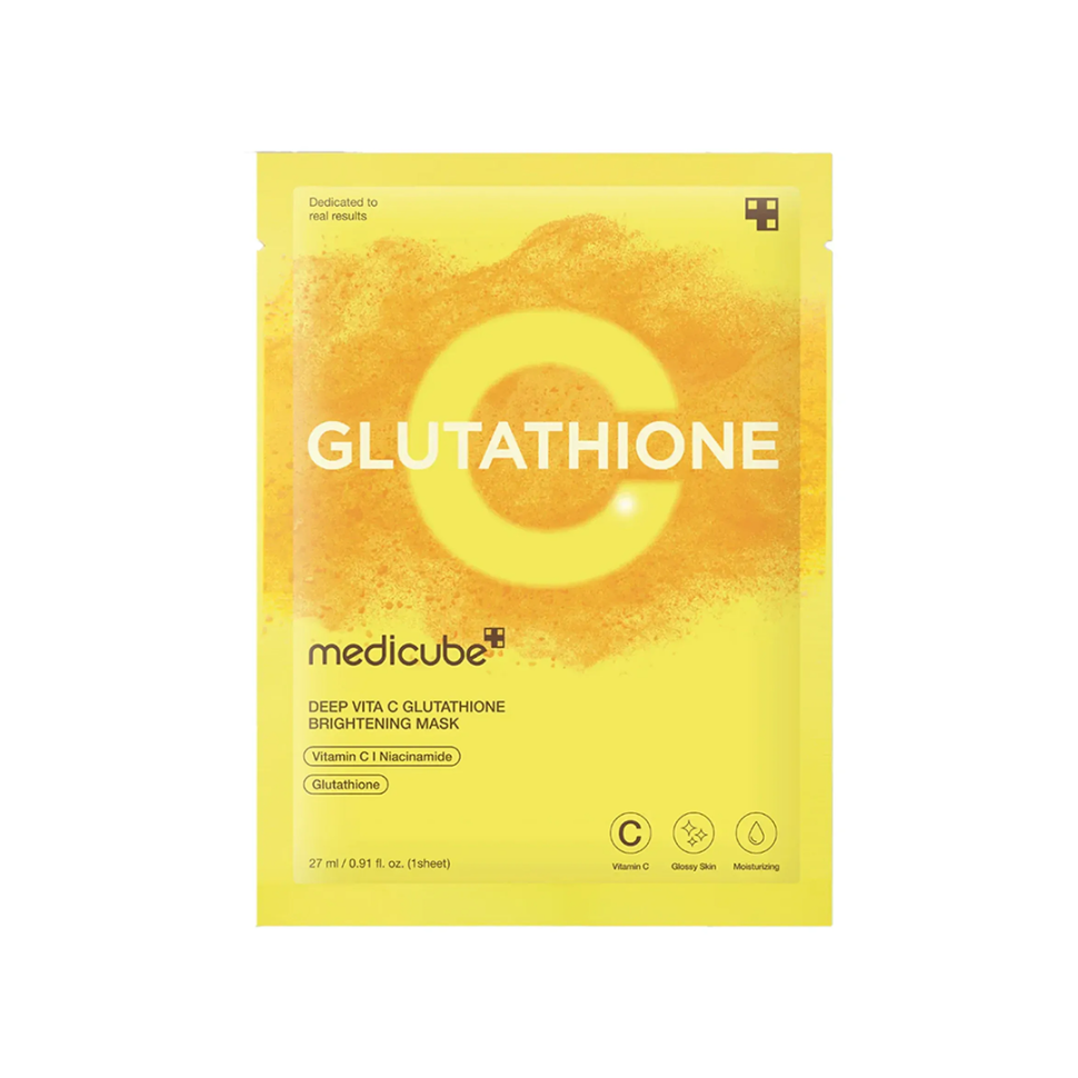 Тканевая маска с витамином С и глутатионом для освещения и сияния MEDICUBE Deep Vita C Glutatihione Brightening Mask шт (Цена: 160 грн.)