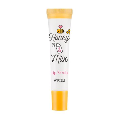 Скраб для губ с медом и молочными протеинами APIEU Honet ＆ Milk Lip Scrub 8 мл