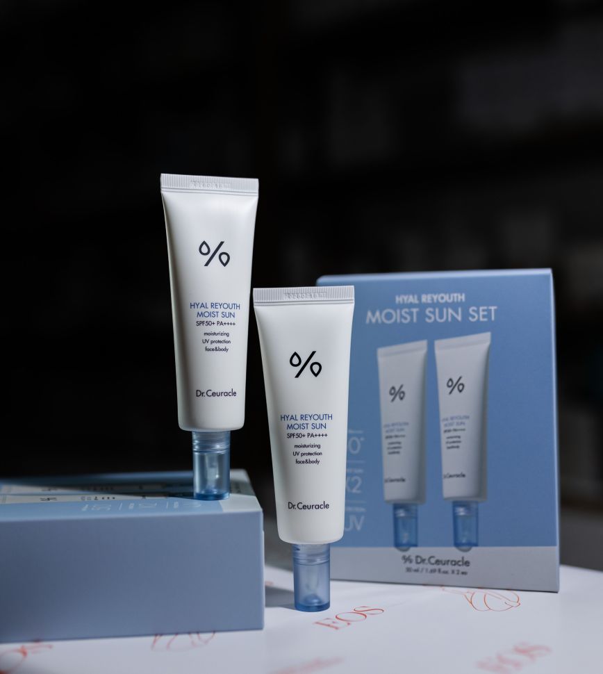 Набор DR.CEURACLE солнцезащитных кремов Hyal Reyouth Moist Sun Duo Set уп (Цена: 1 290 грн.)