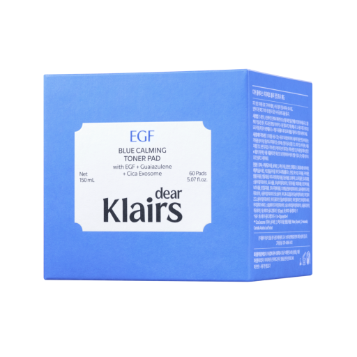 Успокаивающие тонизирующие пады DEAR, KLAIRS EGF Blue Calming Toner Pad 60 шт