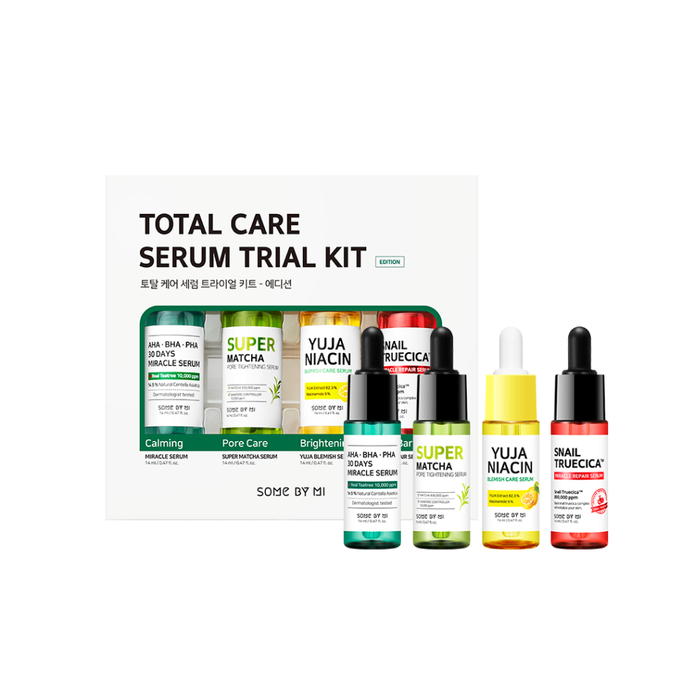 Набір сироваток SOME BY MI Total Care Serum Trial Kit 4*14 мл (Ціна: 495 грн.)