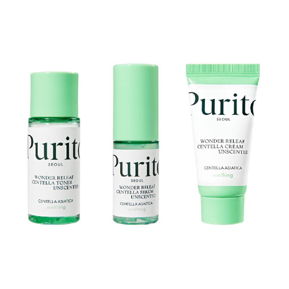 Набор средств с центеллой без эфирных масел PURITO SEOUL Wonder Releaf Centella Mini Kit Unscented уп (Цена: 750 грн.)
