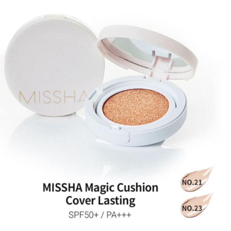 Стойкий кушон MISSHA Magic Cushion Cover Lasting SPF50+/PA+++ 15 г (Цена: 320 грн.)