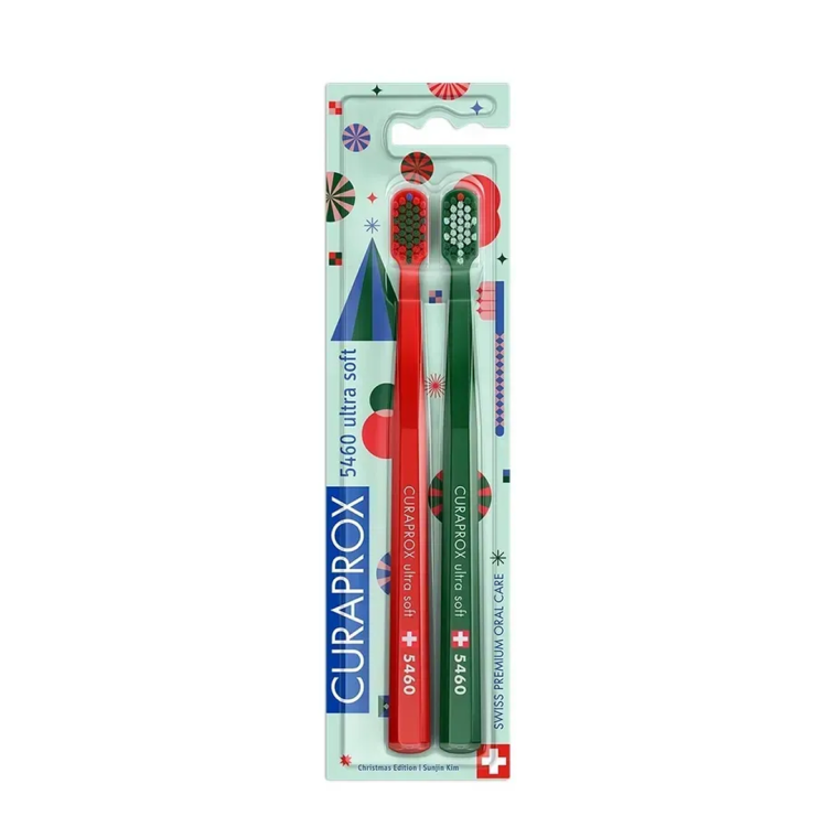 CURAPROX Duo Christmas Edition 2025 CS 5460 ultrasoft набір зубних щіток 2 шт (Ціна: 720 грн.)