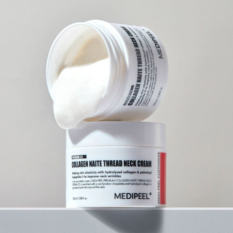 Лифтинг-крем для шеи с пептидами и коллагеном MEDIPEEL Premium Collagen Naite Thread Neck Cream 2.0 100 мл (Цена: 790 грн.)