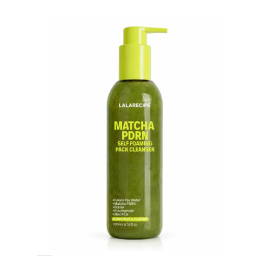 Пенка для умывания с Matcha PDRN комплексом LALARECIPE Matcha PDRN Self-Foaming Pack Cleanser 200 мл