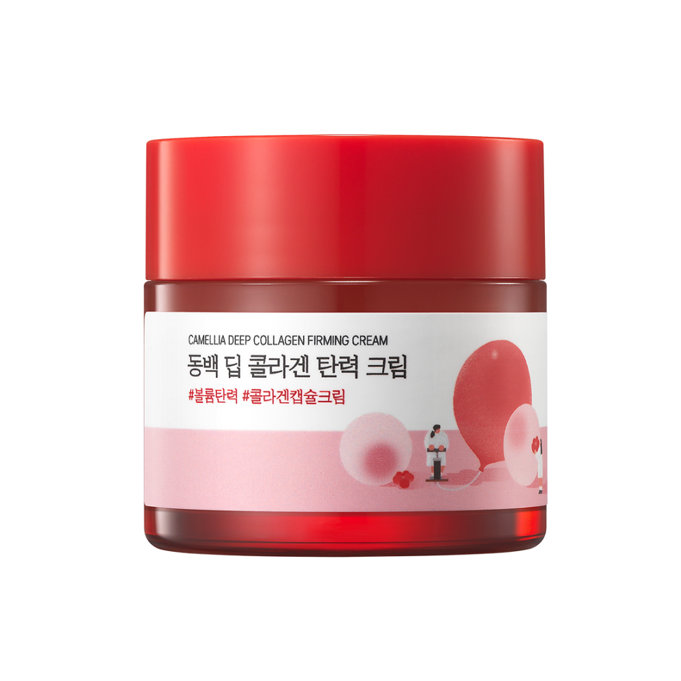 Увлажняющий крем с коллагеном ROUND LAB Camellia Deep Collagen Firming Cream 50 мл (Цена: 1 195 грн.)