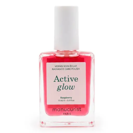 MANUCURIST лак для нігтів з персиково-рожевим глянцевим ефектом Active Glow Raspberry 15 мл