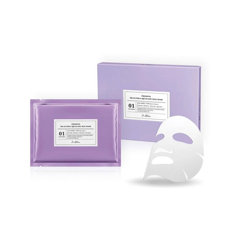 Зволожуюча шовкова преміум-маска зі скваланом DR. ALTHEA Premium Squalane Silk Mask 1 шт (Ціна: 90 грн.)