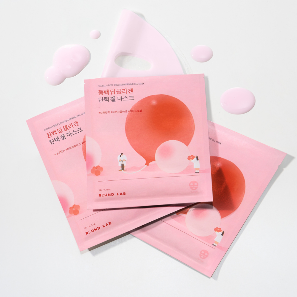 Гелевая маска с колагеном ROUND LAB Camellia Deep Collagen Firming Gel Mask шт (Цена: 195 грн.)