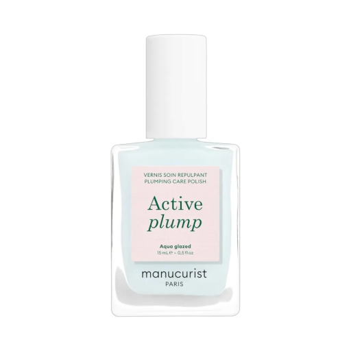 MANUCURIST лак для нігтів з колагеном та перламутровим молочним покриттям Active Plump Aqua Glazed 15 мл