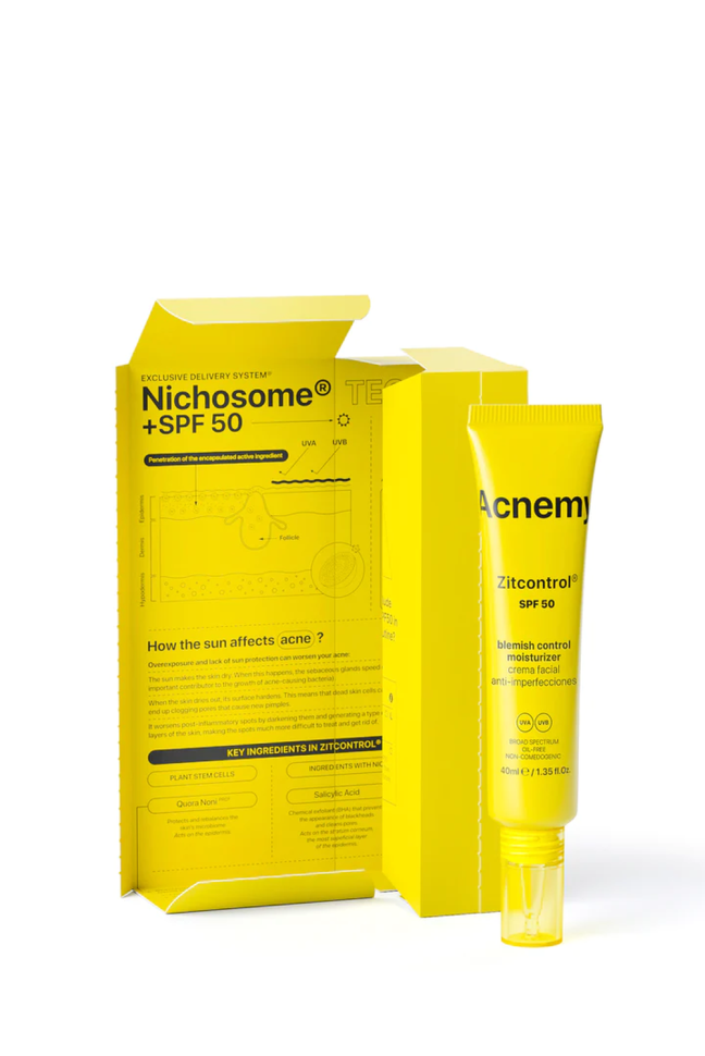 Солнцезащитный крем для кожи с анке ACNEMY Zitcontrol Daily Blemish Treatment SPF 50 40 мл (Цена: 1 533 грн.)
