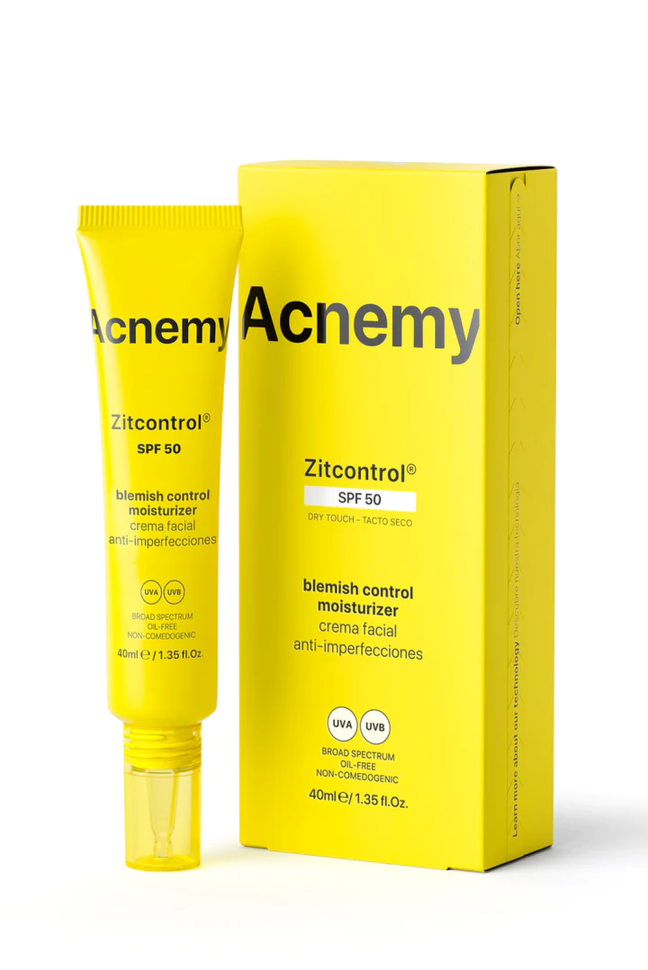 Солнцезащитный крем для кожи с анке ACNEMY Zitcontrol Daily Blemish Treatment SPF 50 40 мл (Цена: 1 533 грн.)