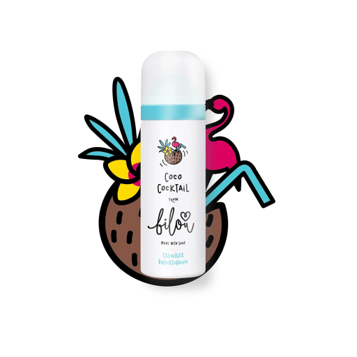 Пенка для душа с ароматом сливочного кокоса и ванили BILOU Coco Cocktail 50 мл 