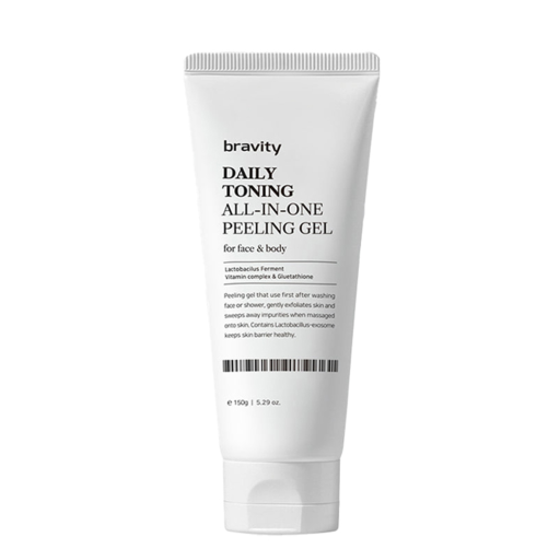 Гель-скатка для лица и тела BRAVITY Daily Toning All In One Peeling Gel 200 г