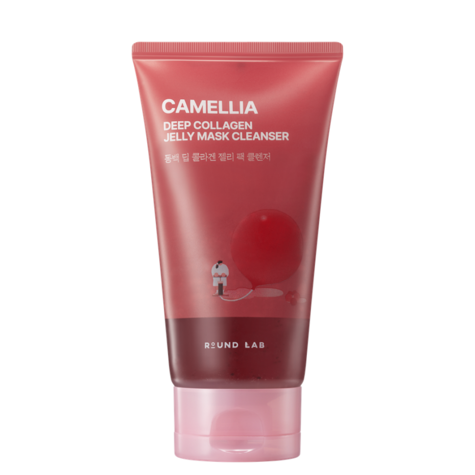Очищающий гель-маска с экстрактом камелии и коллагеном ROUND LAB Camellia Deep Collagen Jelly Mask Cleanser 150 мл (Цена: 790 грн.)