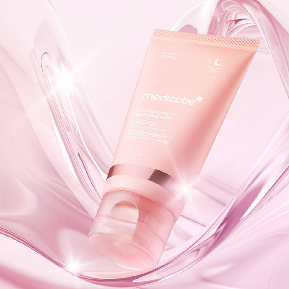 MEDICUBE нічна маска-плівка з полінуклеотидами та кофеїном PDRN Pink Caffeine Night Wrapping Mask 75 мл (Ціна: 1 450 грн.)