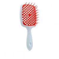 Гребінець для волосся білий з помаранчевим Janeke 1830 Superbrush The Original Italian 1 шт