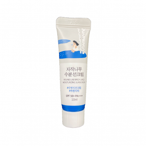 Солнцезащитный крем с березовым соком ROUND LAB Birch Juice Moisturizing Sunscreen SPF 50+ PA++++ 10 мл (Цена: 190 грн.)