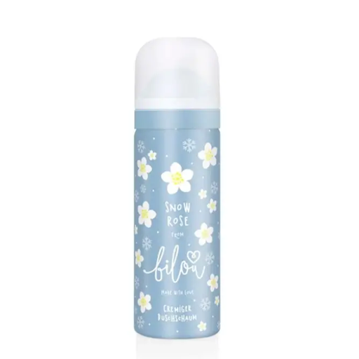 Пенка мини для душа снежная роза BILOU Snow Rose 50 мл 
