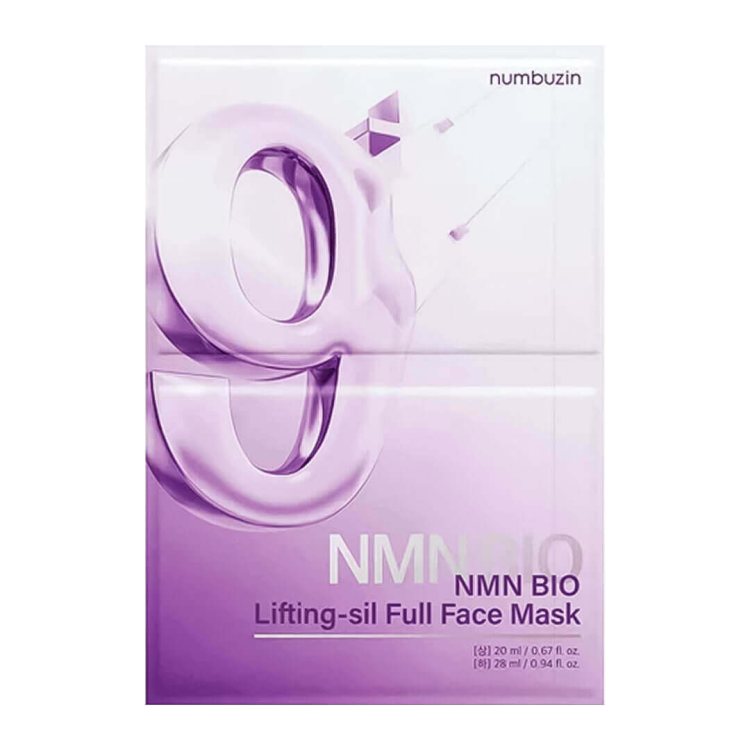 NUMBUZIN набір ліфтинг-маска для обличчя No.9 NAD Bio Lifting Full Cover Facial Mask + Fabric Lifting Band 4 шт (Ціна: 780 грн.)