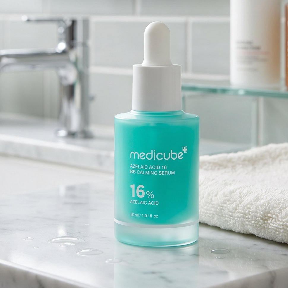 MEDICUBE заспокійлива сироватка з азелаїновою кислотою 16%  Azelaic Acid 16 BB Calming Serum 30 мл (Ціна: 1 190 грн.)