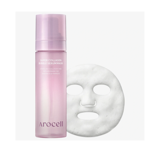 Пузырьковая сыворотка-маска с коллагеном AROCELL Collagen Bubble Serum Mask 90 г