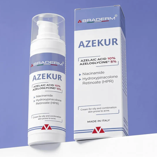 Крем для комплексного контроля акне и поддержки ремиссии BRADERM Azekur Cream (Азекур крем) 30 мл