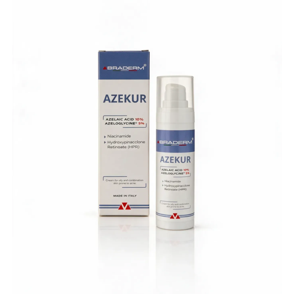 Крем для комплексного контроля акне и поддержки ремиссии BRADERM Azekur Cream (Азекур крем) 30 мл (Цена: 1 890 грн.)