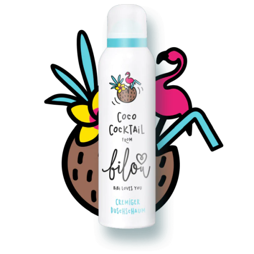 Пенка для душа с ароматом сливочного кокоса и ванили BILOU Coco Cocktail 200 мл  