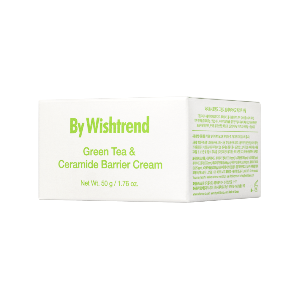 Восстанавливающий крем с зеленым чаем и церамидами BY WISHTREND Green Tea & Ceramide Barrier Cream 50 мл (Цена: 1 125 грн.)