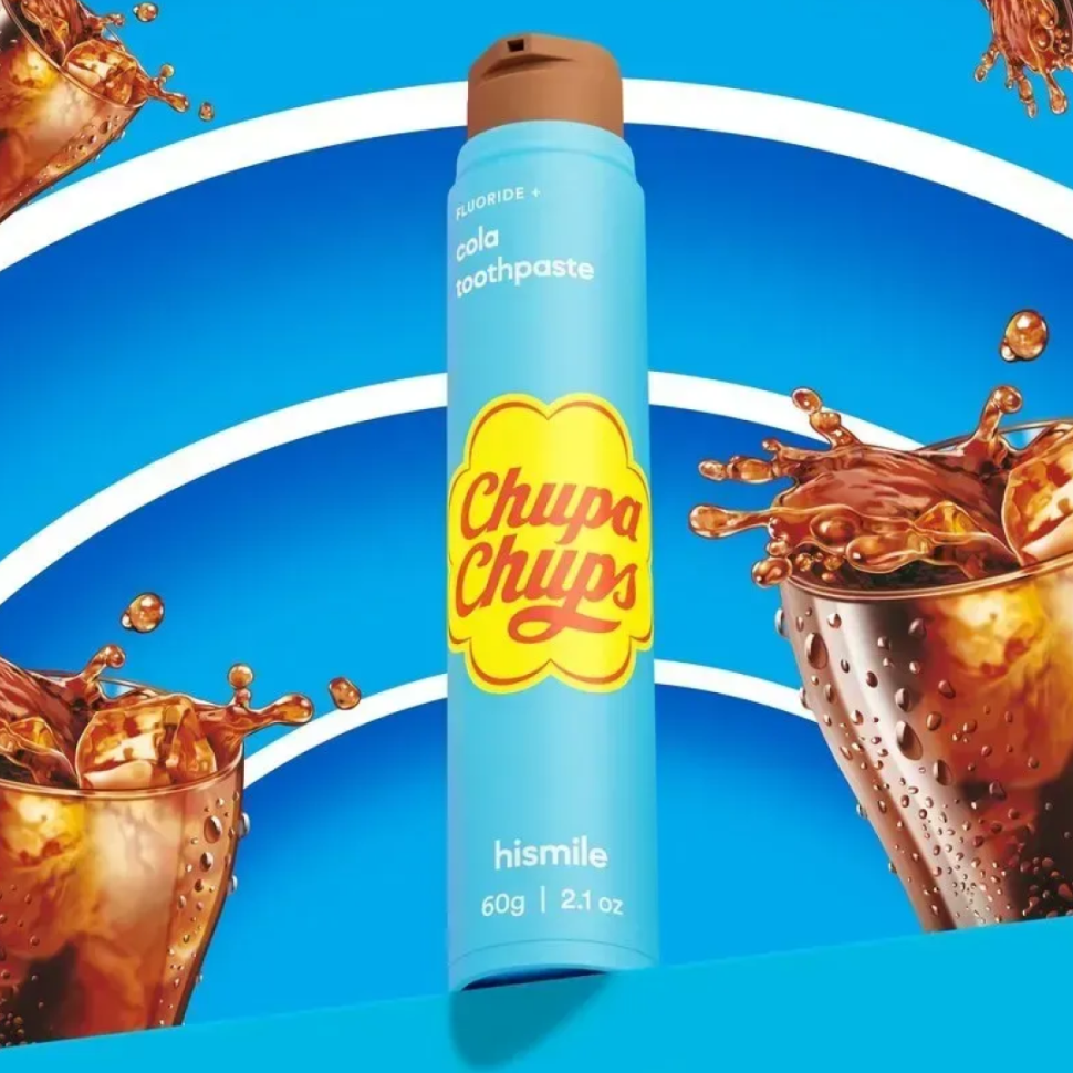 HISMILE зубна паста зі смаком кока коли Chupa Chups Cola Toothpaste 60 г (Ціна: 535 грн.)