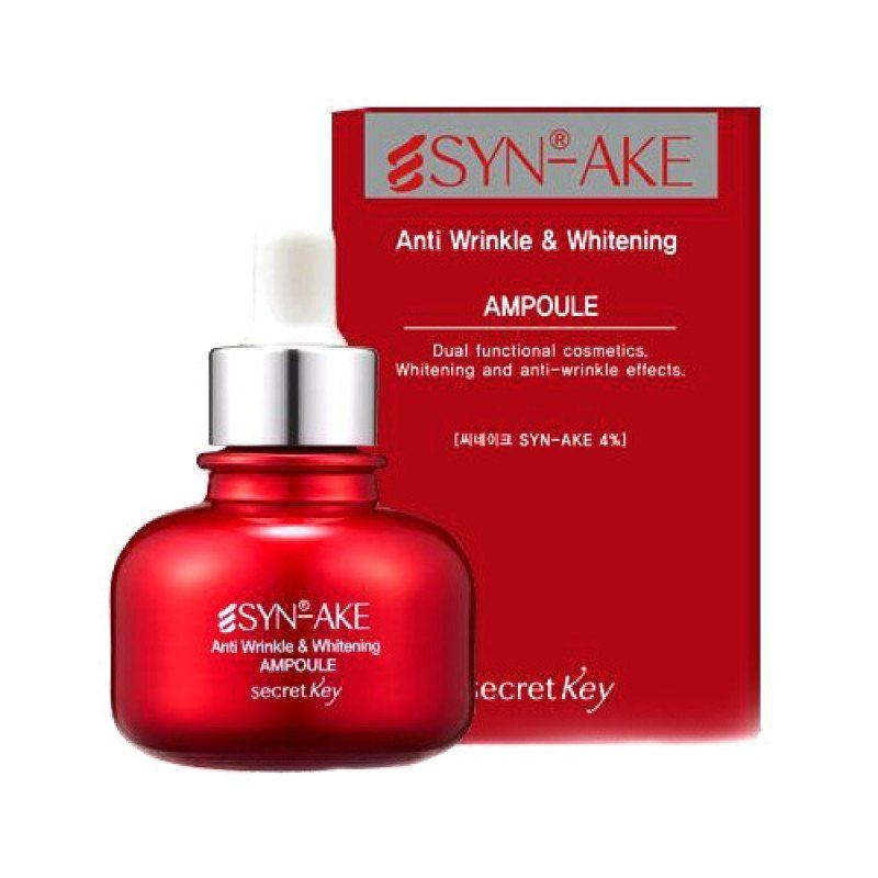 Антивозрастная отбеливающая сыворотка Secret Key Syn-Ake Anti Wrinkle Whitening Ampoule 30 мл (Цена: 495 грн.)