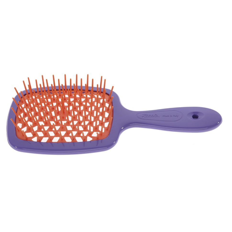 Расческа для волос фиолетовая с оранжевым Janeke 1830 Superbrush The Original Italian 1 шт (Цена: 675 грн.)