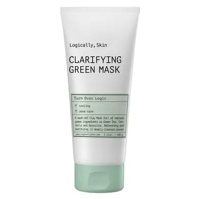 Очищающая маска с глиной для кожи LOGICALLY, SKIN Clarifying Green Mask 100 г (Цена: 690 грн.)