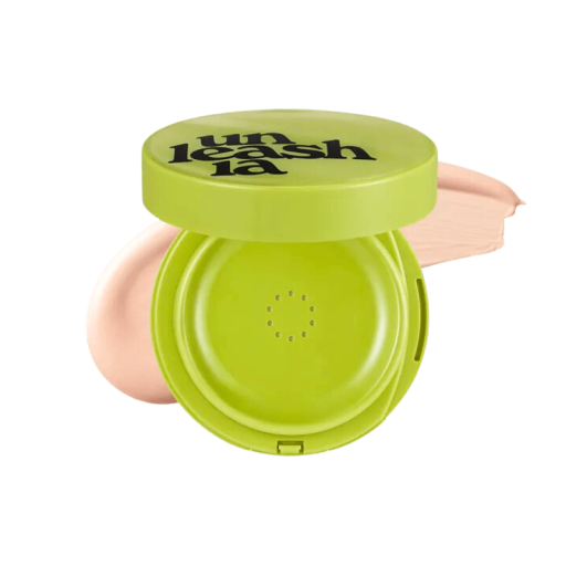 Сатиновый стойкий тональный кушон 18 C (Seashell) UNLEASHIA Healthy Green Cushion SPF30/PA++ 