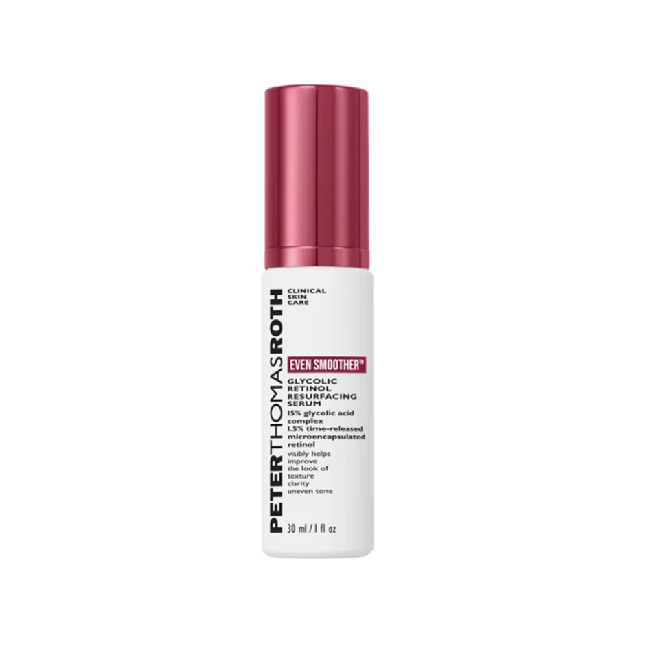 Восстановительная сыворотка с ретинолом и гликолевой кислотой PETER THOMAS ROTH Even Smoother™ Glycolic Retinol Resurfacing Serum 30 мл (Цена: 1 750 грн.)