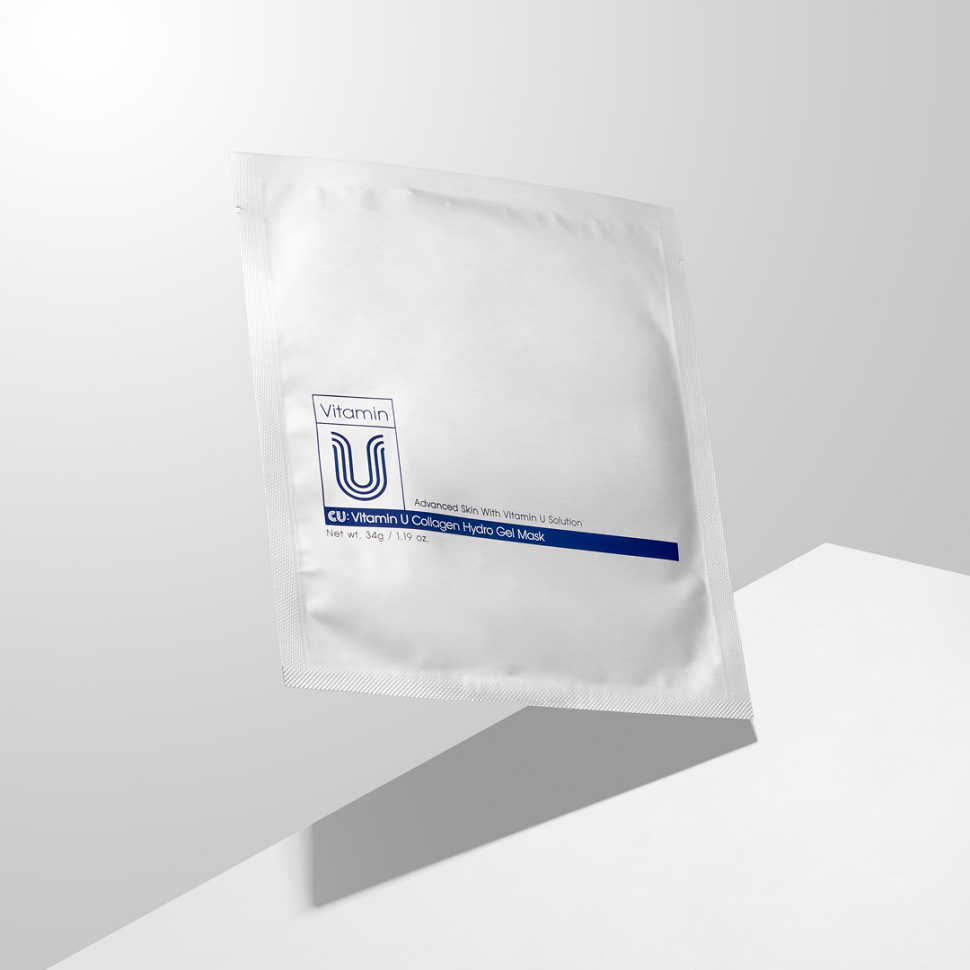 Гидрогелевая маска двойного действия для наполнения и сияния кожи CUSKIN CU: Vitamin U Collagen Hydro Gel Mask шт (Цена: 342 грн.)