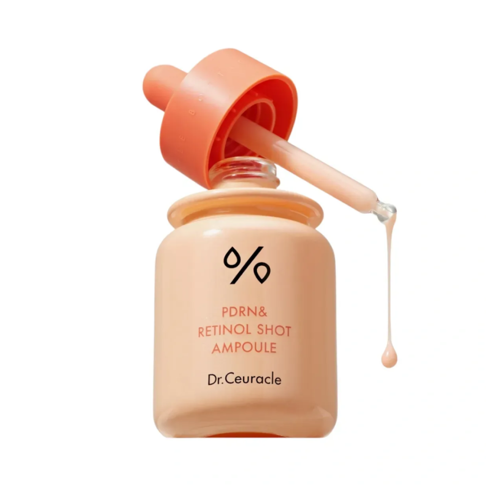 DR.CEURACLE PDRN & Retinol Shot Ampoule антивікова сироватка з полінуклеотидами, ретинолом та спікулами 30 мл (Ціна: 990 грн.)