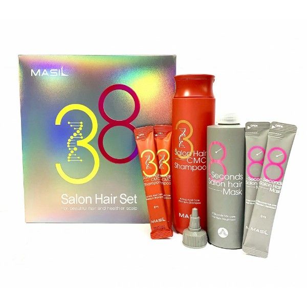 Набор для ухода за волосами MASIL Salon Hair Set 300мл + 200мл + 4 *8 мл (Цена: 850 грн.)