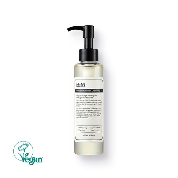 Гидрофильное масло увлажняющее DEAR, KLAIRS Gentle Black Fresh Cleansing Oil 150 мл