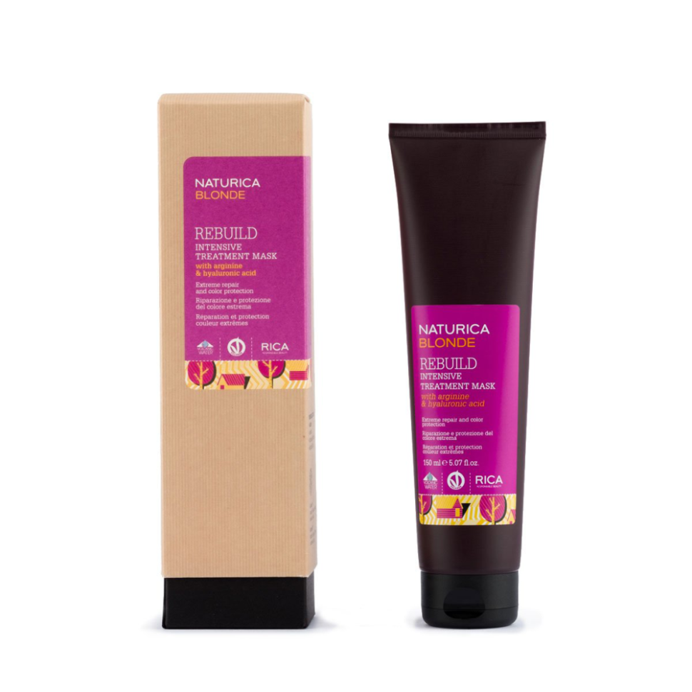 Маска интенсивного действия для восстановления волос RICA Blonde Rebuild Intensive Treatment Mask 150 мл (Цена: 1 309 грн.)