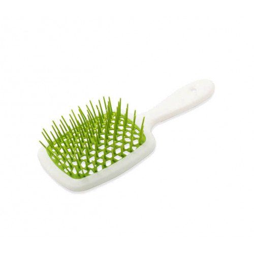 Расческа для волос белая с салатовым Janeke 1830 Superbrush The Original Italian 1шт (Цена: 675 грн.)