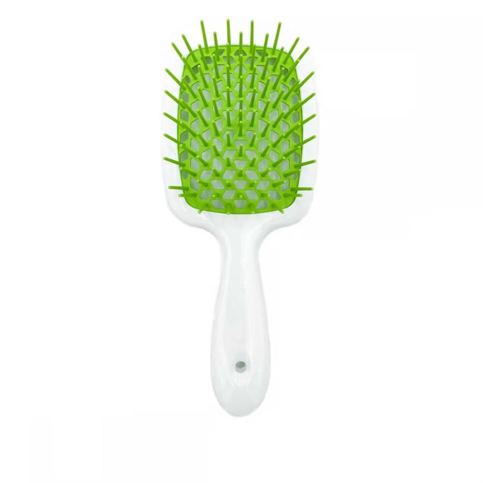 Расческа для волос белая с салатовым Janeke 1830 Superbrush The Original Italian 1шт (Цена: 675 грн.)