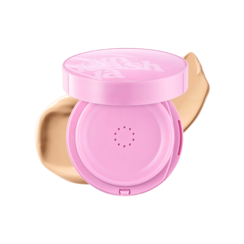 Сияющий тональный кушон с увлажняющим эффектом 23 W (With Care) UNLEASHIA Don’t Touch Glass Pink Cushion SPF50/PA++++   (Цена: 810 грн.)